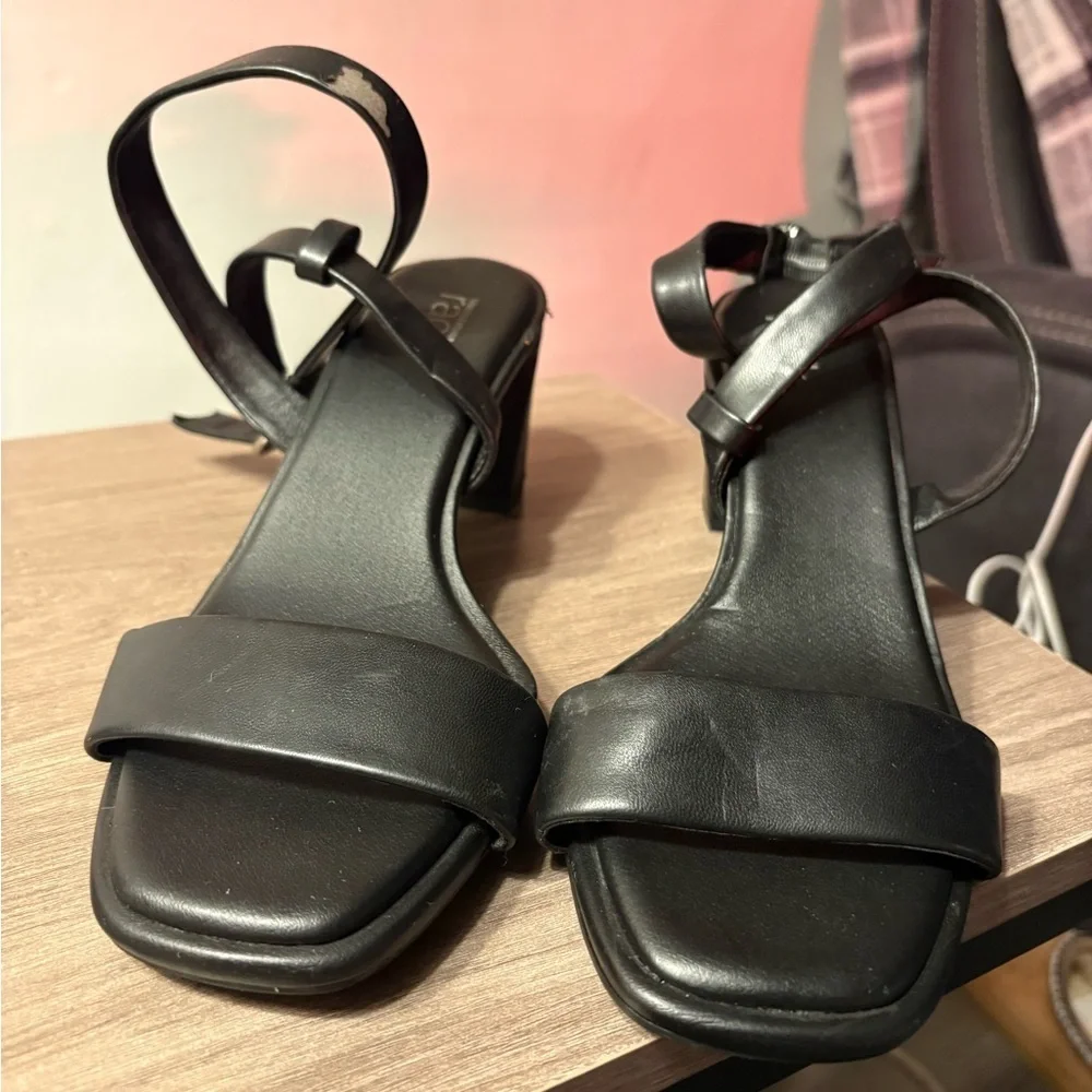 Nordstrom Black Strappy Heels